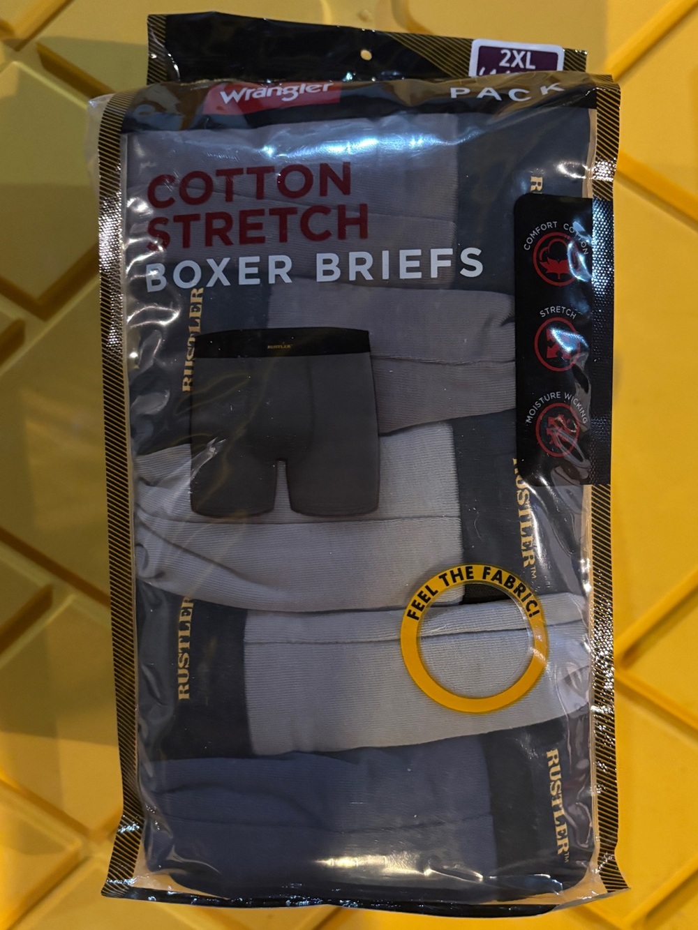 Wrangler Cotton Stretch Boxer Briefs - 10 Pack